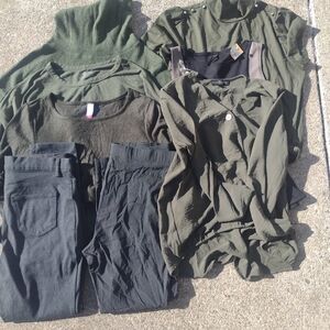 Boohoo Olive Green Blouses Collection